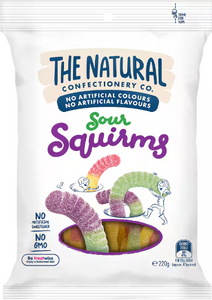 The Natural Confectionery Co. Sour Squirms 220G