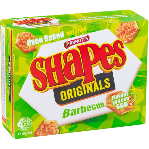 Arnotts Shapes Crackers Bbq Originals 175g