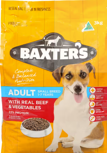 Baxters Dry Dog Food Beef & Vegetable 3KG